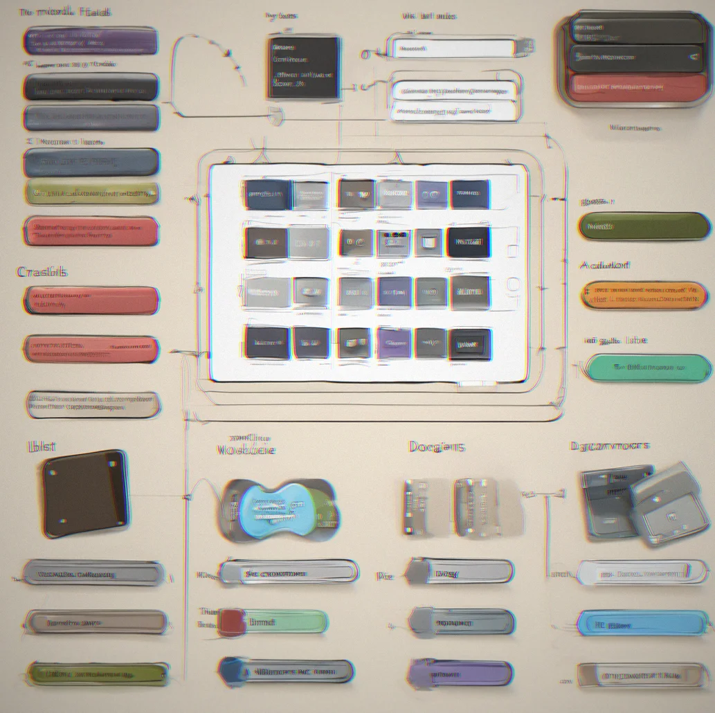 List of base components like buttons, cards, input fields, and modals. Each one shows how many variants you've created and what state options are available [actually more useful than it sounds]